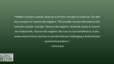 corrective exercise with Brett Jones