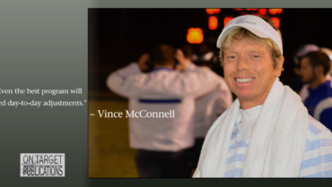 Adjusting a workout program, Vince McConnell